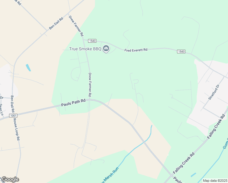 map of restaurants, bars, coffee shops, grocery stores, and more near 3446 Pauls Path Road in La Grange