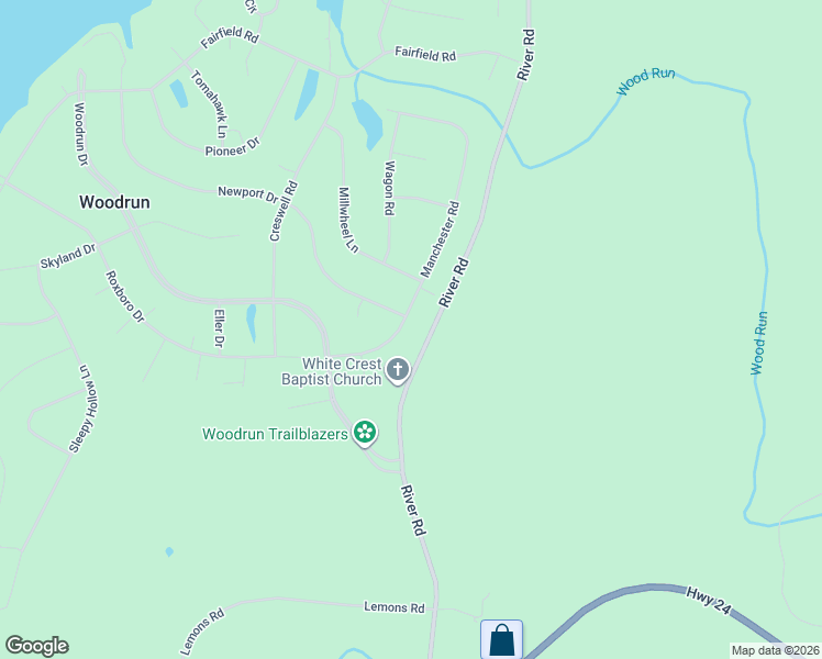 map of restaurants, bars, coffee shops, grocery stores, and more near 292 Manchester Road in Mount Gilead