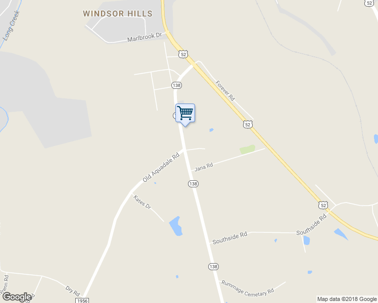 map of restaurants, bars, coffee shops, grocery stores, and more near 24170 Highway 138 in Albemarle