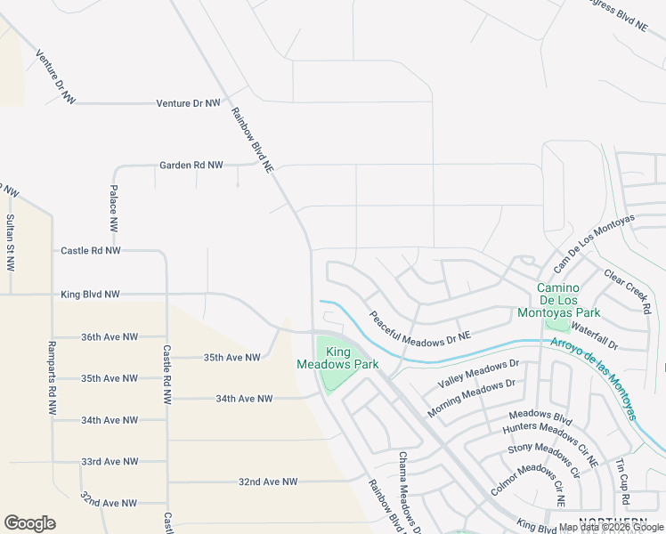 map of restaurants, bars, coffee shops, grocery stores, and more near 312 Soothing Meadows Drive Northeast in Rio Rancho