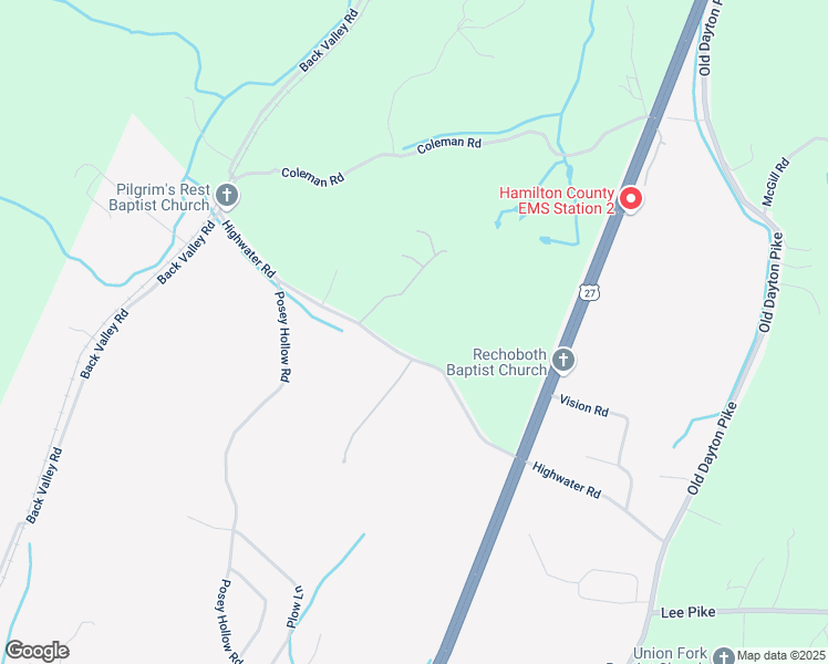 map of restaurants, bars, coffee shops, grocery stores, and more near 273 Highwater Road in Soddy-Daisy