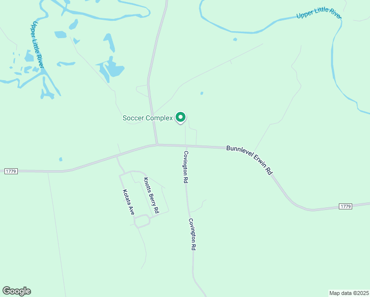 map of restaurants, bars, coffee shops, grocery stores, and more near 2329 Bunnlevel Erwin Road in Erwin