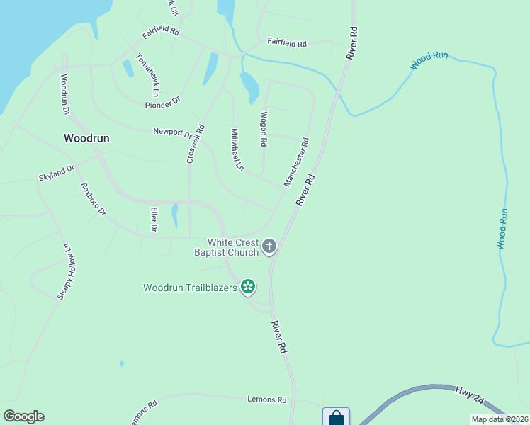 map of restaurants, bars, coffee shops, grocery stores, and more near 639 Newport Drive in Mount Gilead