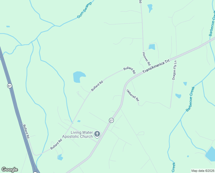 map of restaurants, bars, coffee shops, grocery stores, and more near 329 Bullard Road in Sanford