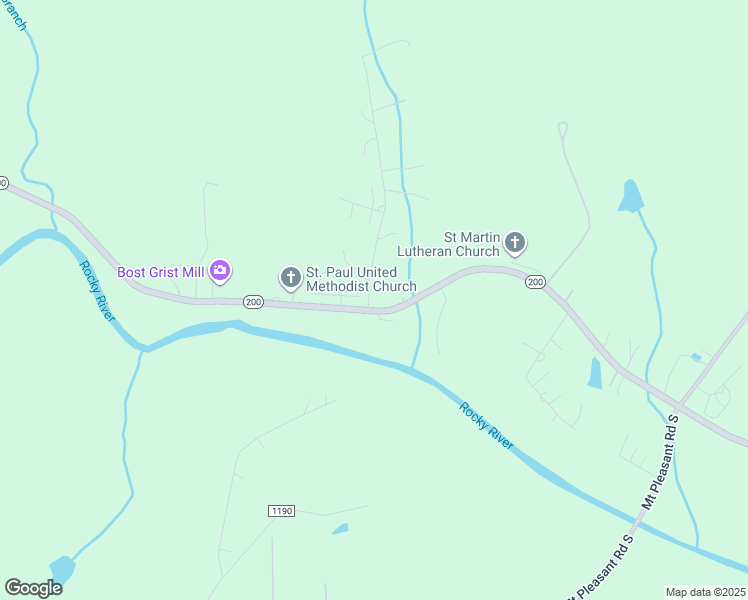 map of restaurants, bars, coffee shops, grocery stores, and more near 6957 Ray Linker Road in Concord