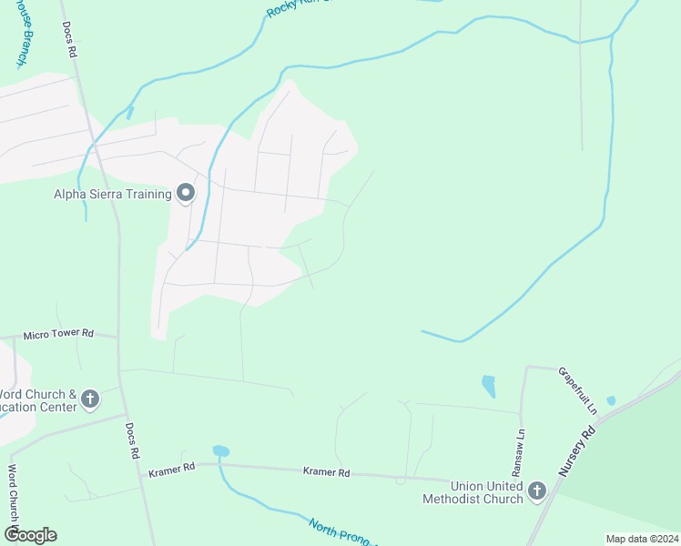 map of restaurants, bars, coffee shops, grocery stores, and more near 470 Countryside Drive in Lillington