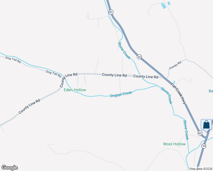 map of restaurants, bars, coffee shops, grocery stores, and more near 487 County Line Road in Lynchburg