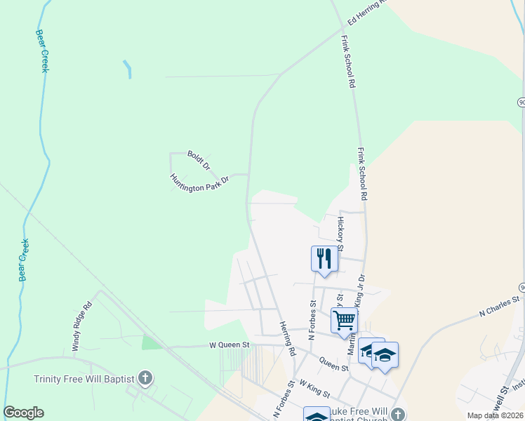 map of restaurants, bars, coffee shops, grocery stores, and more near 5549 Heritage Woods Lane in La Grange