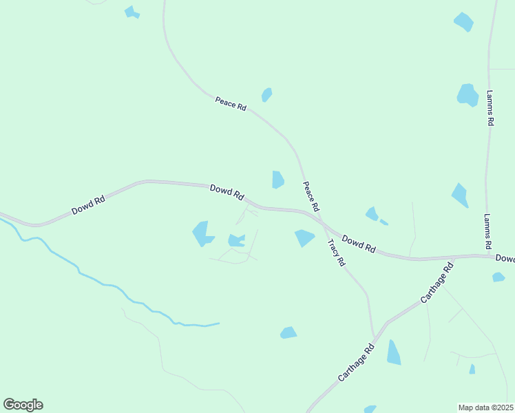 map of restaurants, bars, coffee shops, grocery stores, and more near Dowd Road in Moore County