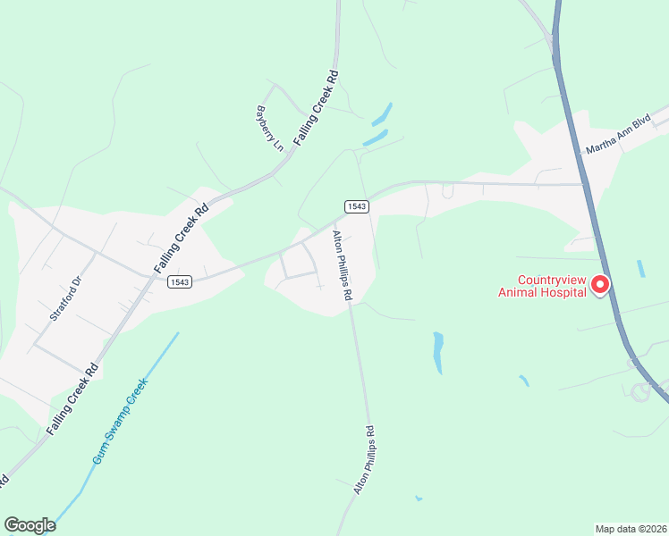 map of restaurants, bars, coffee shops, grocery stores, and more near 3342 Alton Phillips Road in Kinston