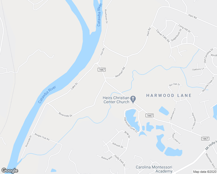 map of restaurants, bars, coffee shops, grocery stores, and more near 10527 Harwood Lane in Charlotte