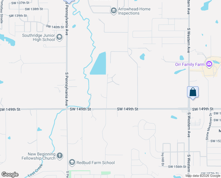 map of restaurants, bars, coffee shops, grocery stores, and more near 14701 South Indiana Avenue in Oklahoma City