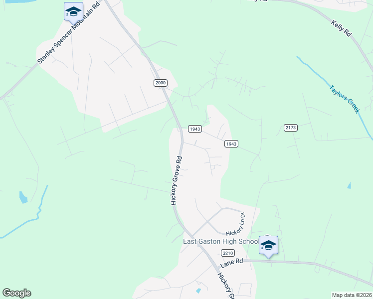 map of restaurants, bars, coffee shops, grocery stores, and more near 4746 Hickory Grove Road in Gastonia