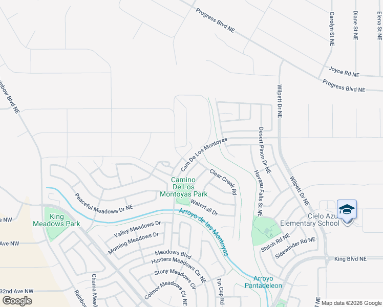 map of restaurants, bars, coffee shops, grocery stores, and more near 3856 Tranquil Meadows Drive in Rio Rancho