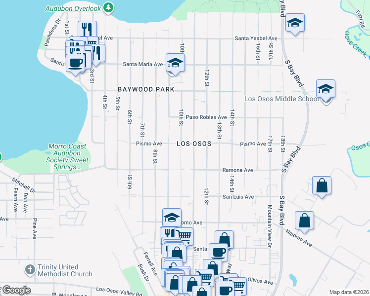 1610 10th Street Baywood Los Osos CA Walk Score Lng= 120.831793 