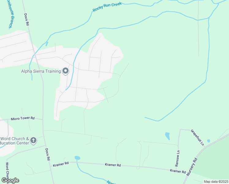 map of restaurants, bars, coffee shops, grocery stores, and more near 483 Countryside Drive in Lillington