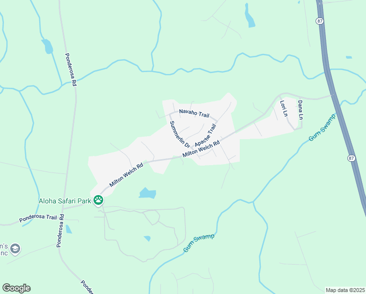 map of restaurants, bars, coffee shops, grocery stores, and more near 59 Summerlin Drive in Sanford