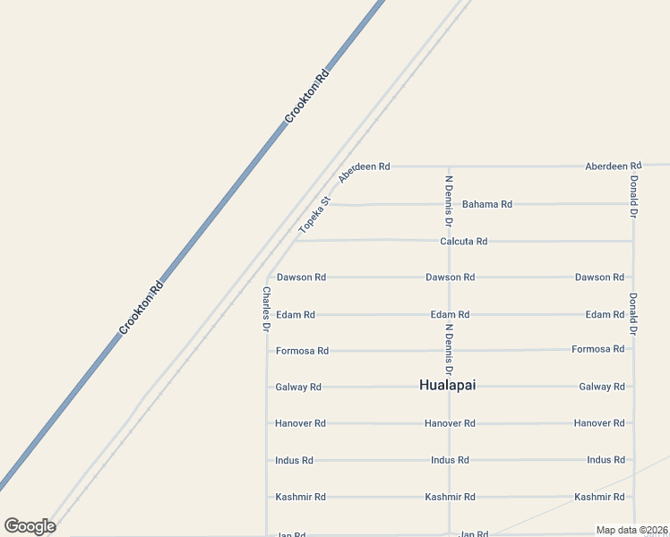 map of restaurants, bars, coffee shops, grocery stores, and more near 6095 Dawson Road in Kingman