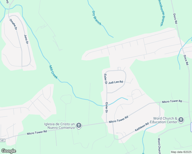 map of restaurants, bars, coffee shops, grocery stores, and more near 400 Cass Lane in Lillington