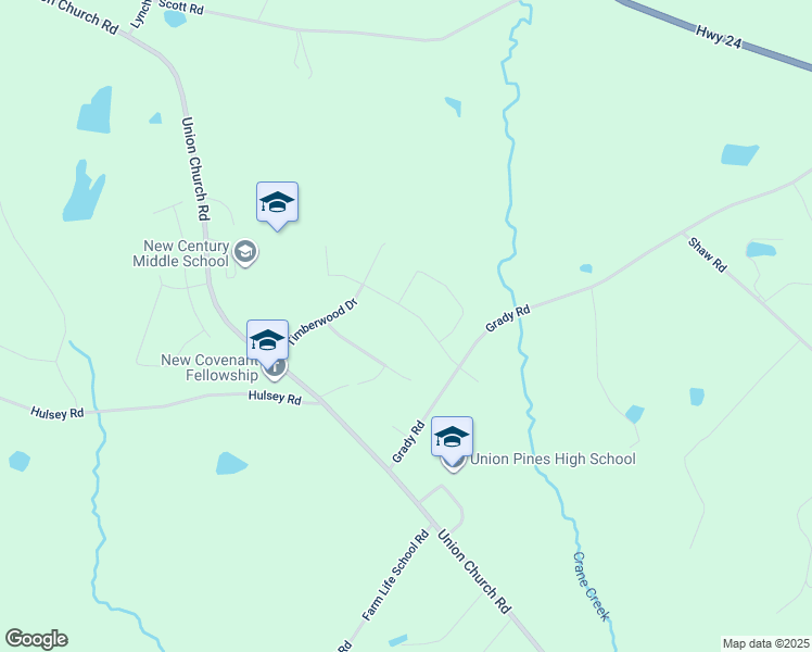map of restaurants, bars, coffee shops, grocery stores, and more near 155 Almond Drive in Cameron