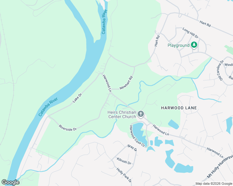 map of restaurants, bars, coffee shops, grocery stores, and more near 10527 Harwood Lane in Charlotte