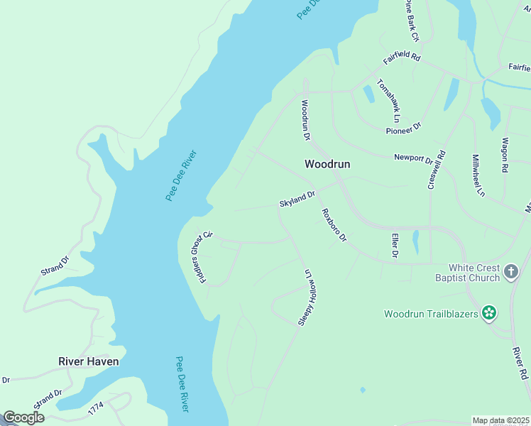 map of restaurants, bars, coffee shops, grocery stores, and more near 319 Skyland Court in Mount Gilead