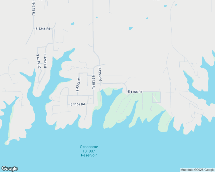 map of restaurants, bars, coffee shops, grocery stores, and more near 116643 South 4250 Drive in Eufaula