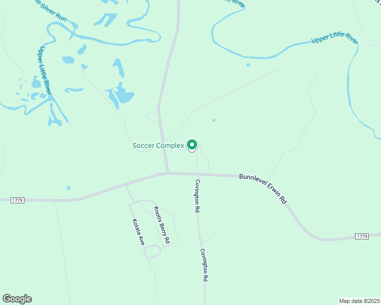 map of restaurants, bars, coffee shops, grocery stores, and more near 2329 Bunnlevel Erwin Road in Erwin