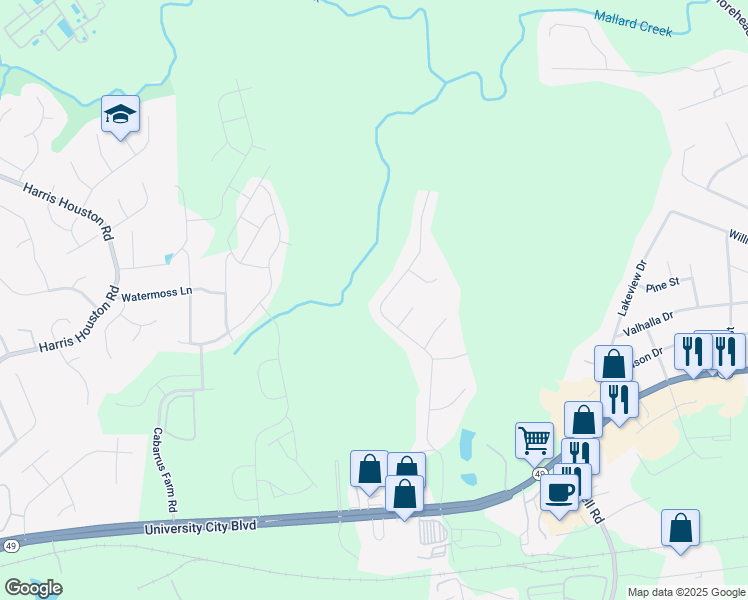 map of restaurants, bars, coffee shops, grocery stores, and more near 7052 Founders Way in Harrisburg