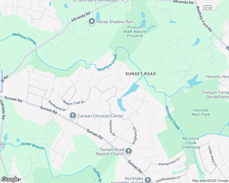 map of restaurants, bars, coffee shops, grocery stores, and more near 1530 Highfield Court in Charlotte