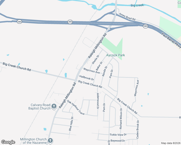 map of restaurants, bars, coffee shops, grocery stores, and more near 4818 Waycross Avenue in Millington