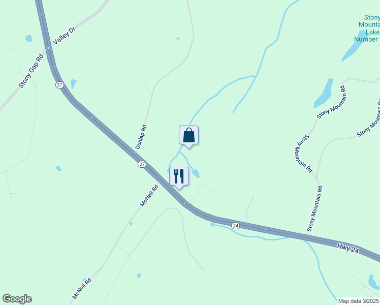 map of restaurants, bars, coffee shops, grocery stores, and more near 44775 Nc 24 27 73 Highway in Albemarle