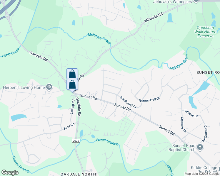 map of restaurants, bars, coffee shops, grocery stores, and more near 1442 Summer Coach Drive in Charlotte