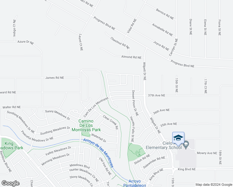 map of restaurants, bars, coffee shops, grocery stores, and more near 1024 Desert Paintbrush Loop in Rio Rancho