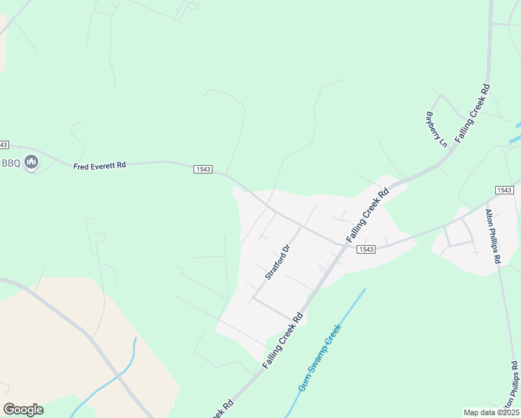 map of restaurants, bars, coffee shops, grocery stores, and more near 2889 Fred Everett Road in La Grange