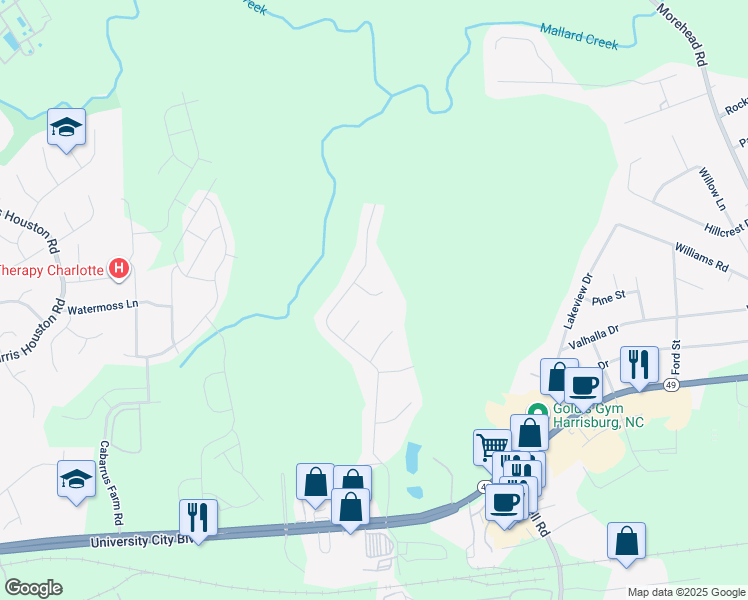 map of restaurants, bars, coffee shops, grocery stores, and more near 6044 Fazio Court in Harrisburg