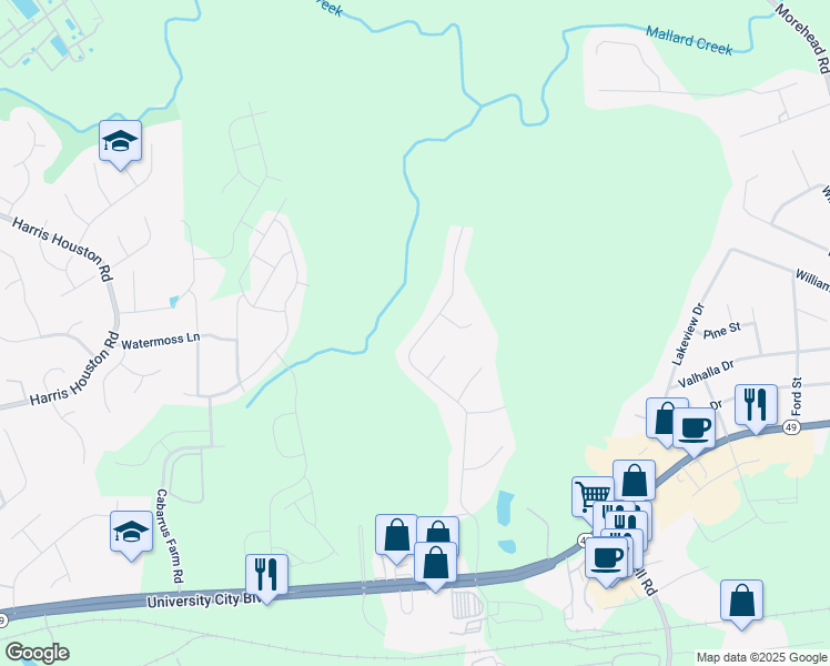 map of restaurants, bars, coffee shops, grocery stores, and more near 7052 Founders Way in Harrisburg