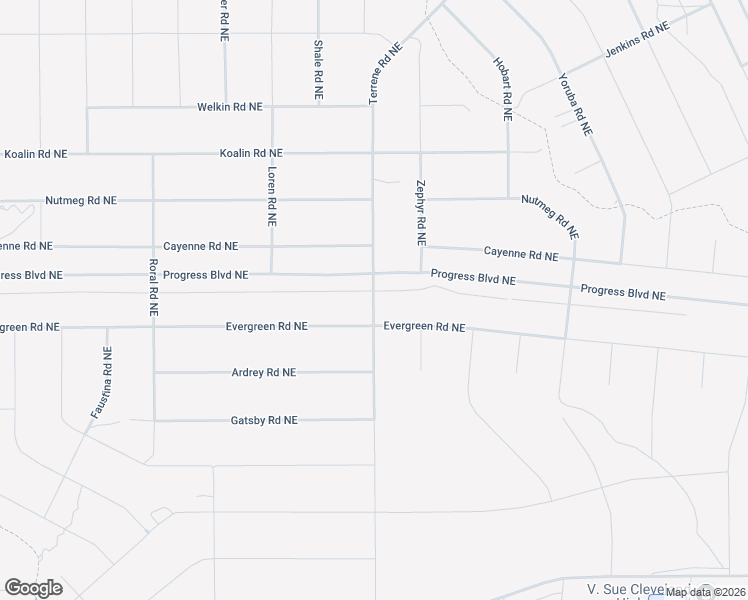 map of restaurants, bars, coffee shops, grocery stores, and more near Terrene Road Northeast in Rio Rancho