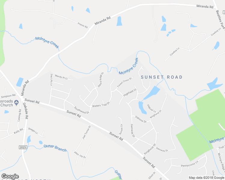 map of restaurants, bars, coffee shops, grocery stores, and more near 1951 Waters Trail Drive in Charlotte