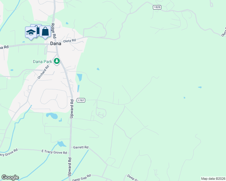 map of restaurants, bars, coffee shops, grocery stores, and more near 235 Lane Road in Flat Rock