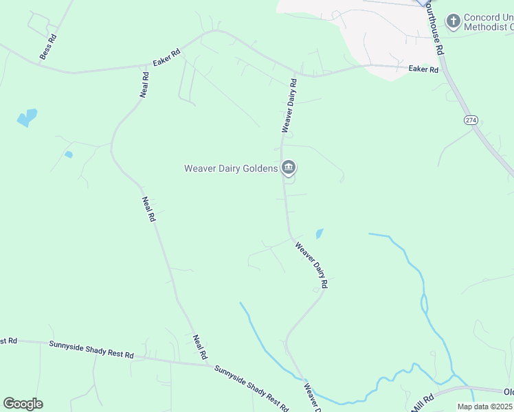 map of restaurants, bars, coffee shops, grocery stores, and more near 441 Weaver Dairy Rd in Bessemer City