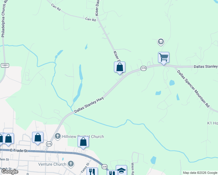 map of restaurants, bars, coffee shops, grocery stores, and more near 667 Dallas Stanley Highway in Dallas
