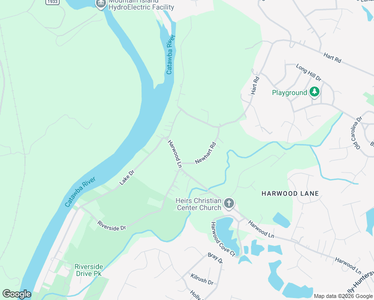 map of restaurants, bars, coffee shops, grocery stores, and more near 2127 Newhart Road in Charlotte