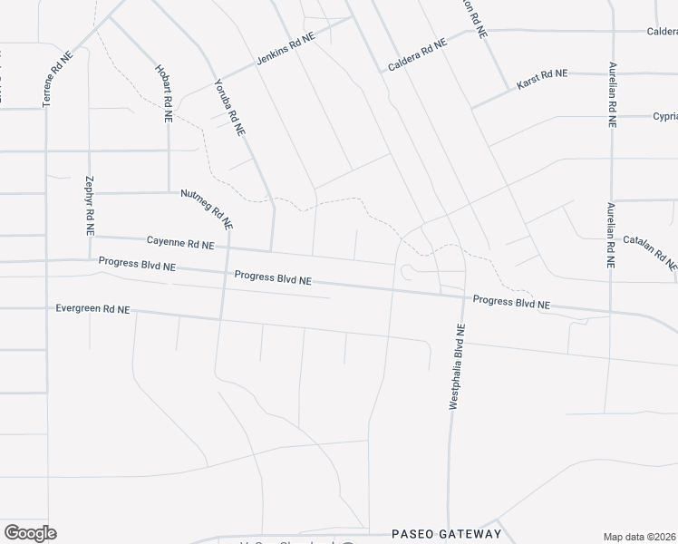 map of restaurants, bars, coffee shops, grocery stores, and more near Overview Road NorthEast in Rio Rancho