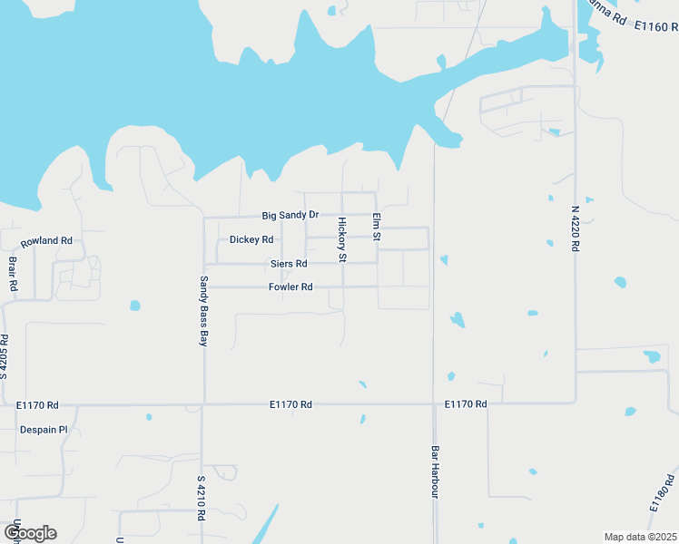 map of restaurants, bars, coffee shops, grocery stores, and more near 116752 South 4214 Road in Eufaula