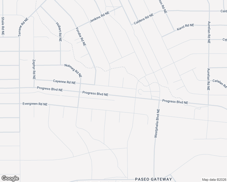 map of restaurants, bars, coffee shops, grocery stores, and more near Overview Road NorthEast in Rio Rancho