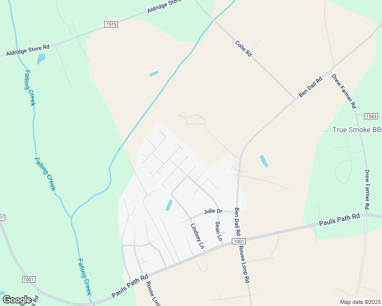 map of restaurants, bars, coffee shops, grocery stores, and more near 3305 Sarah Lane in La Grange