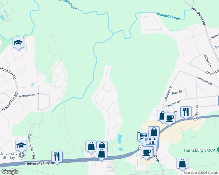 map of restaurants, bars, coffee shops, grocery stores, and more near 6044 Fazio Court in Harrisburg