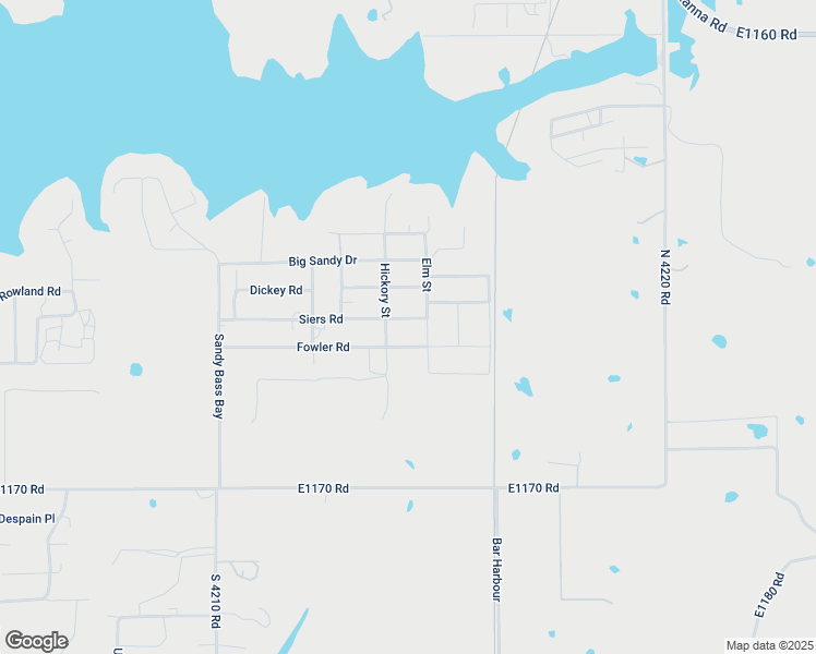 map of restaurants, bars, coffee shops, grocery stores, and more near 116752 South 4214 Road in Eufaula