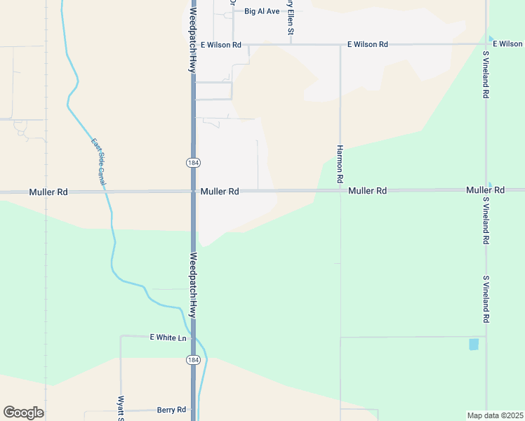 map of restaurants, bars, coffee shops, grocery stores, and more near 8515 Muller Road in Bakersfield